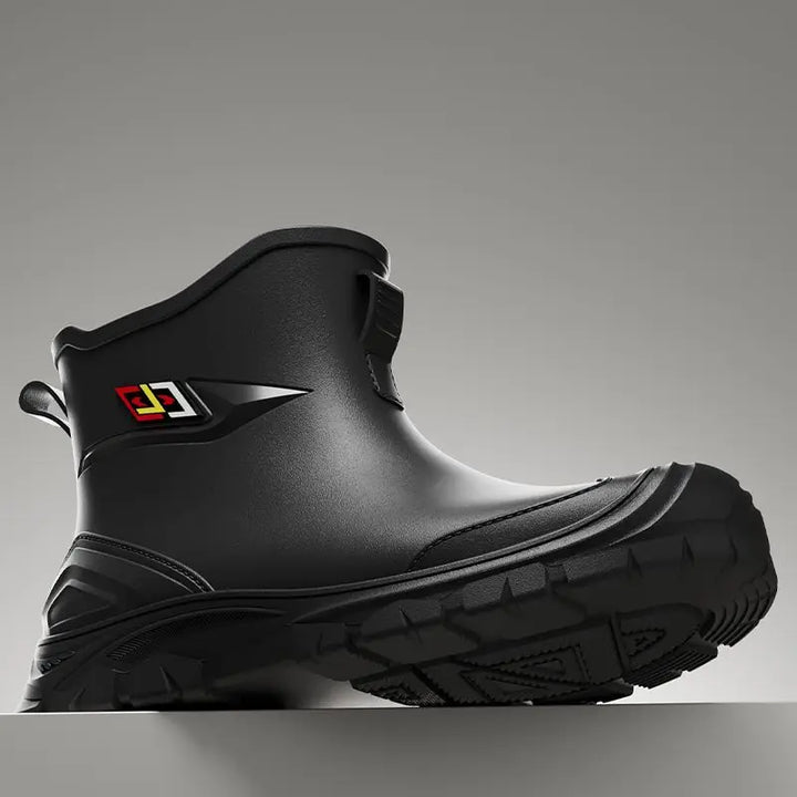 2024 New Men's Water Boots Non-slip Work Rubber Shoes Outdoor Rain Boots Men's New Waterproof Shoes Casual Camping Fishing Shoes