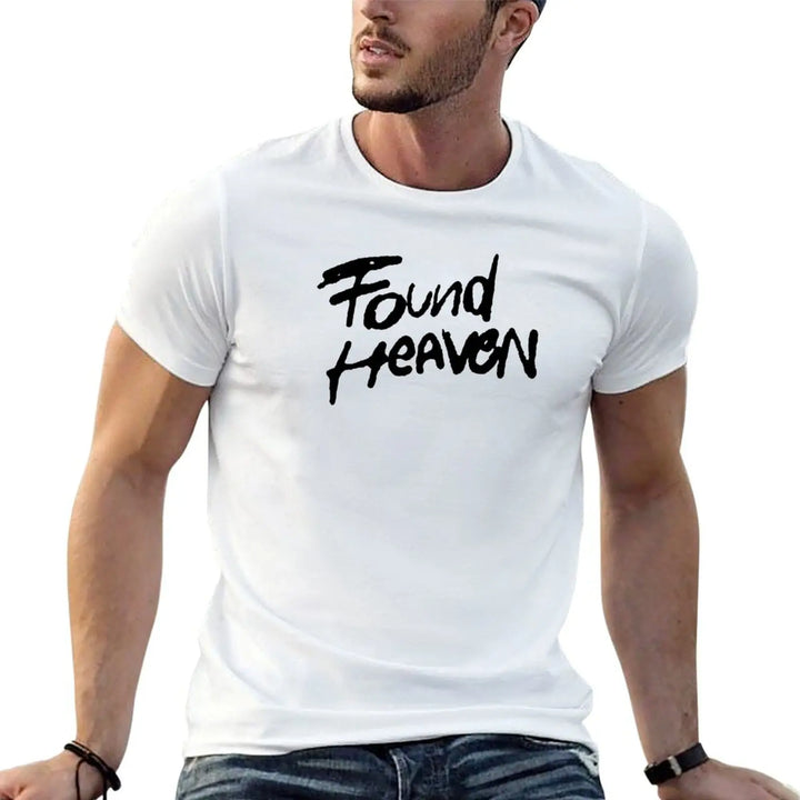 Found Heaven Handwritten Essential T-Shirt shirts graphic man t shirt plain sports fans mens t shirt graphic