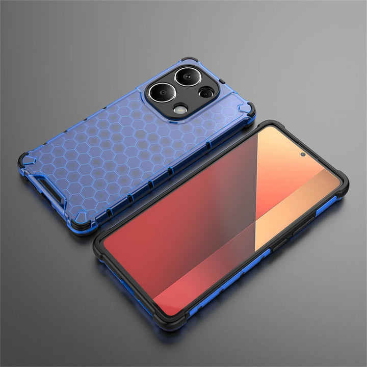 For Redmi Note 13 Pro 4G Case Silicone+PC Shockproof Armor Phone Case For Xiaomi Redmi Note13 Pro Note 13Pro 4G Clear Back Cover