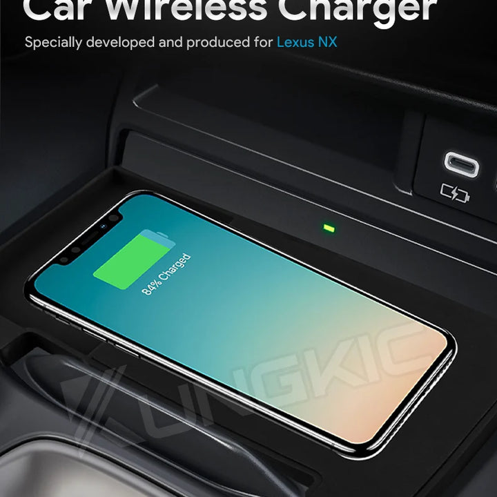 15W Car Wireless Charger for Lexus NX 2022 2023 2024 350H NX350H Mobile Phone Fast Charging Holder LHD PVC Board  Accessories