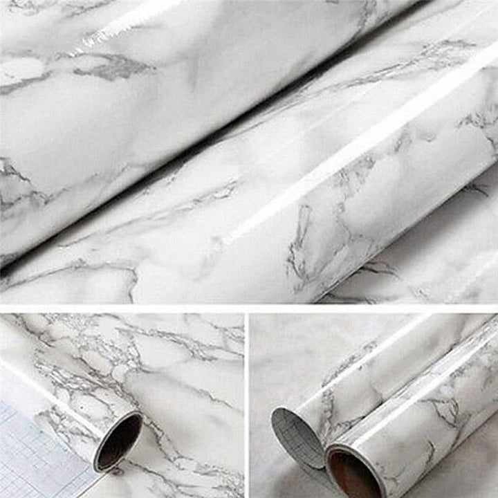 Self Adhesive Marble Effect Contact Paper Film Wall Covering Peel-Stick Decor Wall Stickers Decoration