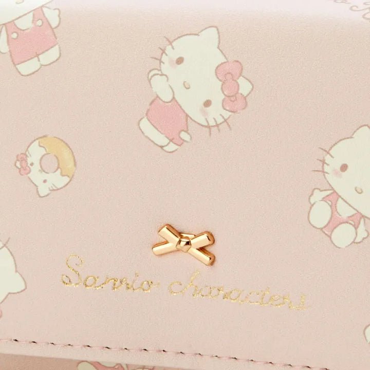 Hello Kitty Purse Women Cute Wallet PU Sanrio Short Wallet Kuromi Pudding Zipper Buckle Card Holder Wallet My Melody Coin Pouch