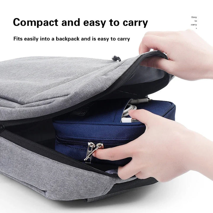 Multi Functional Oxford Data Cable Storage Bag Electronic Protection Box Earphone Storage Case Portable Digital Accessories﻿