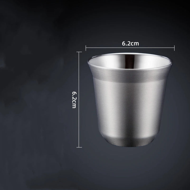 Summer 80ML Espresso Mugs Insulated Double Wall Beer Cups Small Capacity Cold Water Cold Drinks Cup