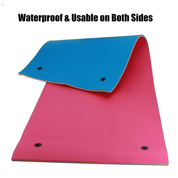 390CM Floating Water Pad Mat Tear-resistant 3-layer Roll-up Floating Island Pool Lake Ocean Swimming Pool Floating Pad Float Mat