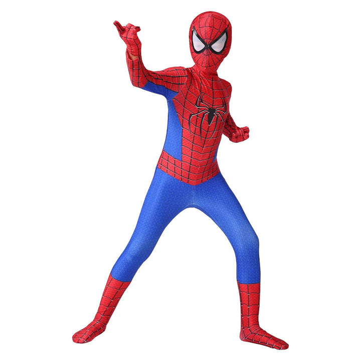 Spiderman Cosplay Fantasy Costumes Jumpsuit For Boys Girls Spider Man Miles Morales Superhero Halloween Carnival Zentai Bodysuit