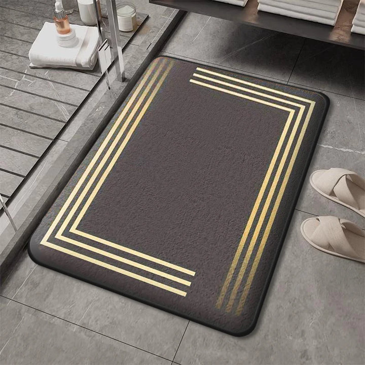 Light luxury thick absorbent bathroom anti-slip mat furry toilet mat shower room foot mat entrance door mat