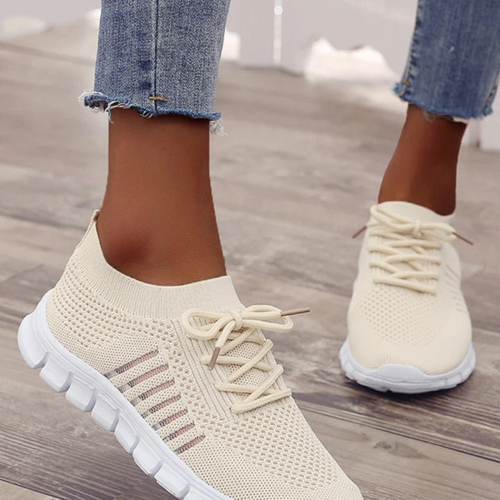 New Summer Sneakers Women Slip on Mesh Light Breathable Running Shoes Woman Walking Platform Comfortable Female Casual Shoes