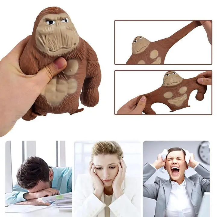 Squeeze Toy Gorilla Pinch Toy Squishys Autism Stress Reliever Toys FidgetToys Stretch Vent Gorilla Decompressions Anti Stress