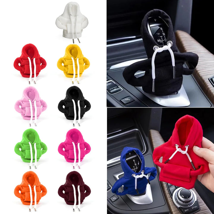 Gear Shift Hoodie Cover Shift Cover Gear Handle Decoration Fits Manual Automatic Universal Car Shift Lever Interior Decor