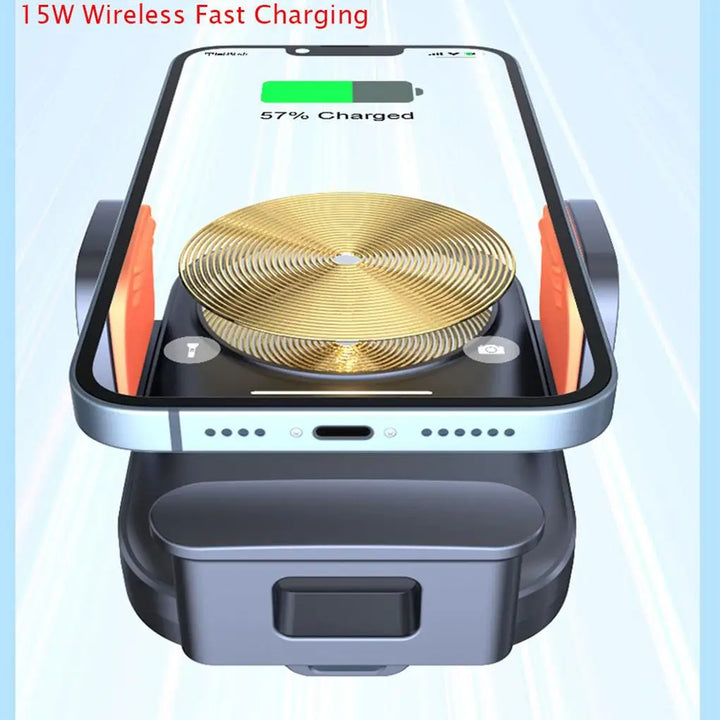 ABS Car Phone Holder Wireless Charger Car Phone Mount Phone Mount Flexible Car Phone Holder Charger