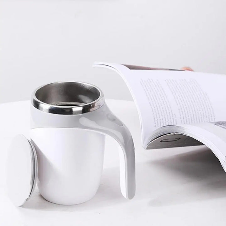 380ml Automatic Self Stirring Mug Coffee Milk Fruits Mixing Cup Electric Stainless Steel Lazy Rotating Mug Magnetic Stirring Cup