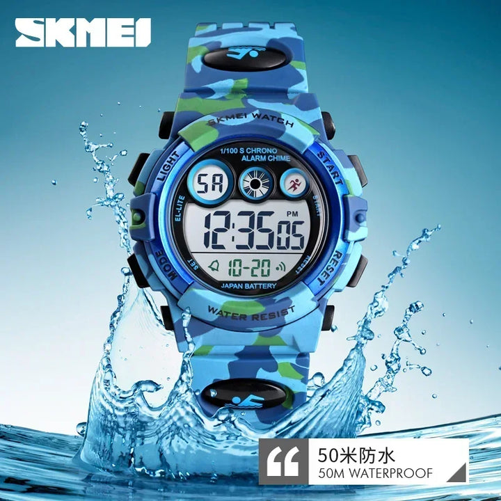 SKMEI Shockproof Digital Watch for Children Waterproof Sports Electronic Wristwatches Kids Boy Clock 1266 Reloj Para Niñas 1547