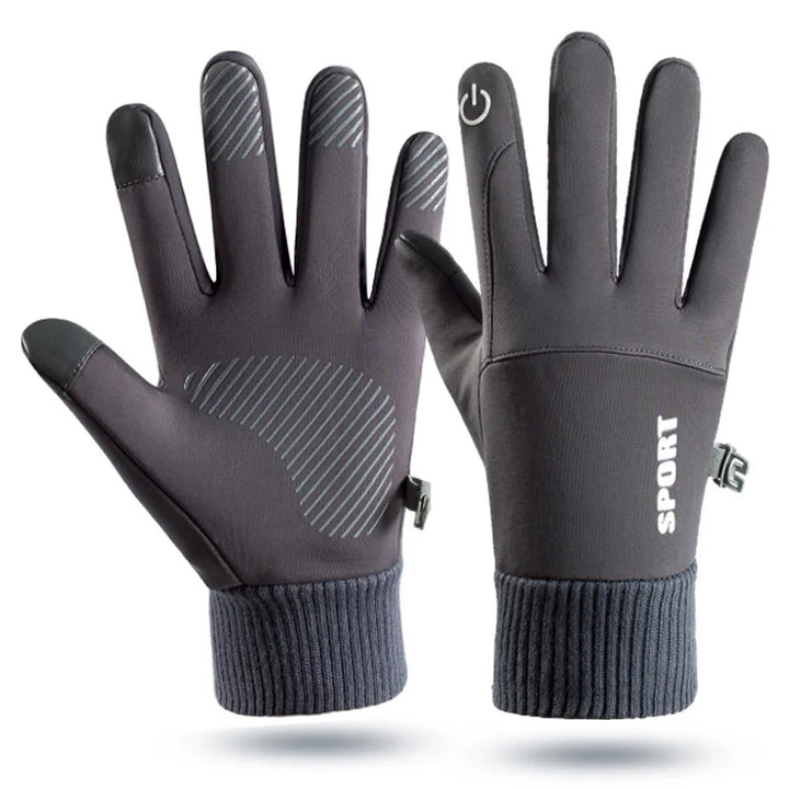 Winter Warm Full Fingers Waterproof Wind proof Cycling Outdoor Sports Running Motorcycle Ski Touch Screen Fleece Gloves