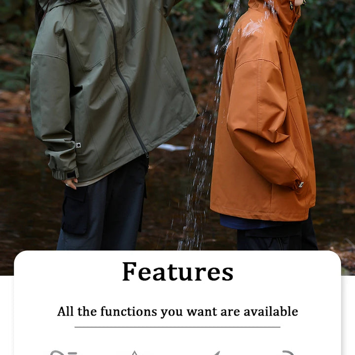 Hiking Jacket Men Waterproof Windbreaker Fishing Women Jackets Outdoor Climbing Hunting Coat Hiking Jacket Camping Couple Coats