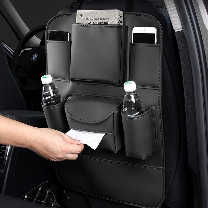 Car Accessories Universal Car Seats Organizer with Tray Tablet Holder Multi-Pocket Storage Automobiles Interior Stowing Tidying