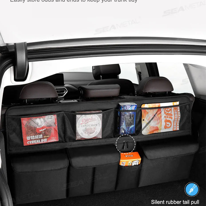 AUTOMECHANIST Car Trunk Storage Bag Universal Auto Trunk Organizer Car Seat Back Hanging Bag Foldable Car Storage Bags Accessory