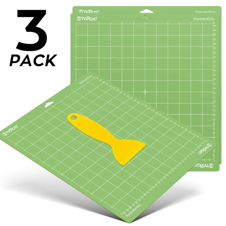 HTVRONT 6&3 Pack 12x12in Green PVC Adhesive Cutting Mat Base Plate Pad for Explore Air/Air2/Maker DIY Engraving Machine