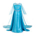 2024 New Elsa Dress Girls Halloween Cosplay Costume Princess Dresses For Kids Christmas Birthday Fancy Party Vestidos Menina