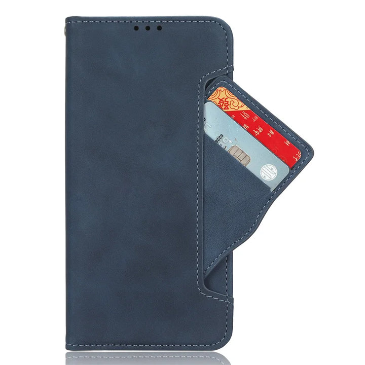 For Motorola Moto G75 5G Luxury leather wallet case Multi card slot for Moto G 75 G75 Magnetic phone case