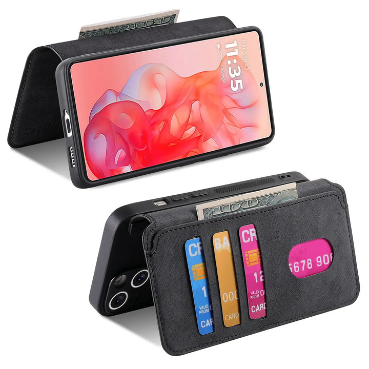 Leather flip magnetic suction detachable Back Cover For Motorola Moto G Stylus 5G (2024) 6.7 "Card slot wallet shockproof Case