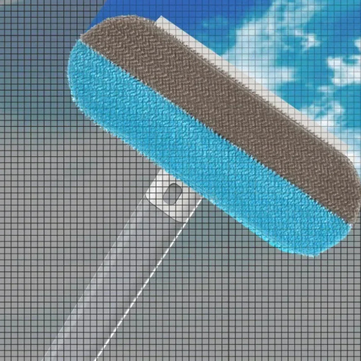 Window Cleaner Window Screen Cleaning Brush Cleaner Brush Pet Hair Remover Mesh Professional Squeegee Cleaning Tool Household