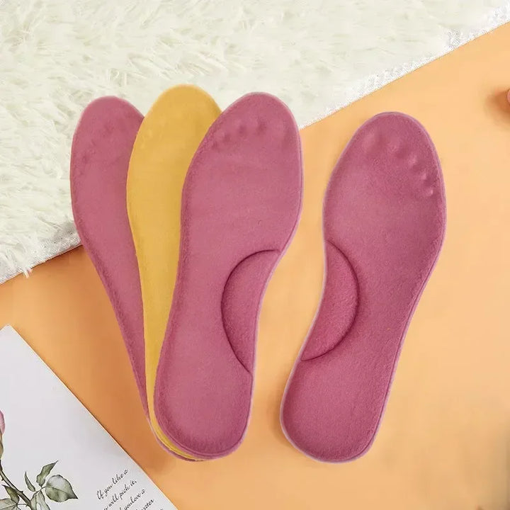 2/4pcs Winter Self Heating Insoles Foot Thermal Thicken Non Slip Insole Memory Foam Shoe Pads Warm Sport Shoes Inserts Women Men