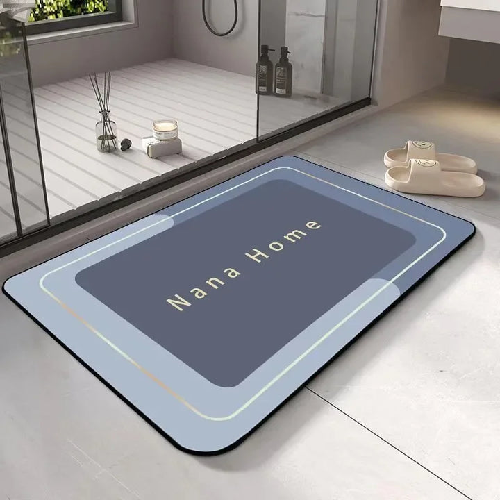 1 PC Four Leaf Clover Diatom Mud Quick Drying Floor Mat Household Toilet Anti-slip Door Mat Bathroom Door Absorbent Floor Mat