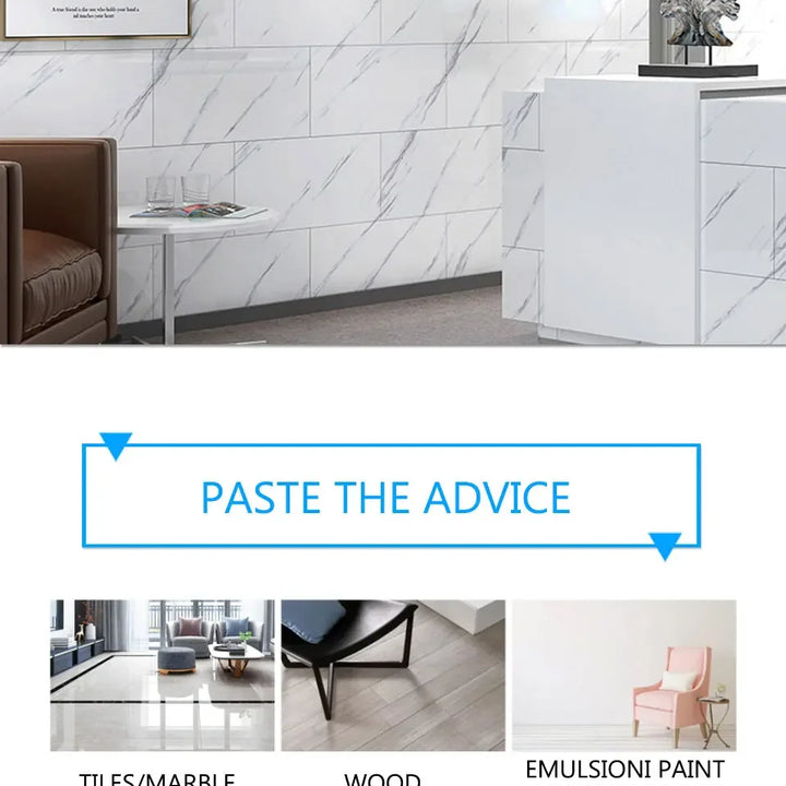 10/pcs PVC Imitation Marble Wall Stickers Self-adhesive Floor Stickers Waterproof Bathroom living Room Decoration Decals 30*30cm