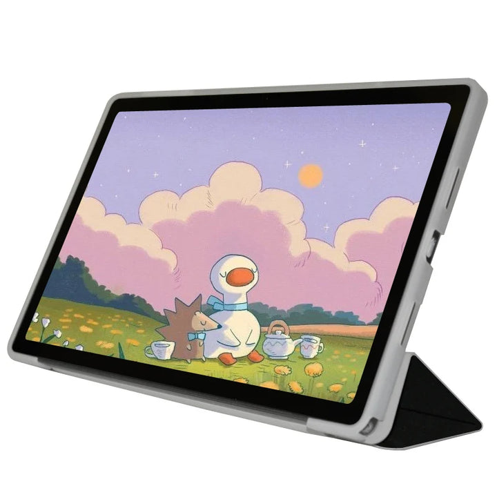 Case For Teclast P30T 10.1 Inch Tablet,TPU Soft Shell Fold Stand Cover For P30T + Stylus Pen