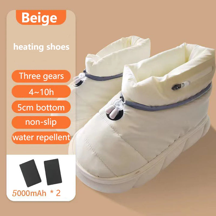 Electric heating warm shoes Heated Slippers Men Women Thermal Shoes with 5000mAh Rechargeable Battery Winter Warm Shoes