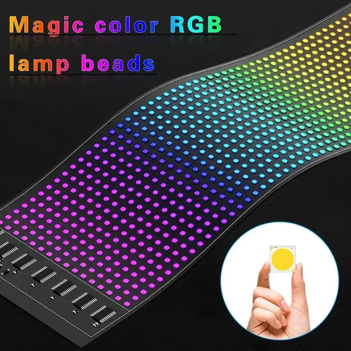 Flexible Addressable RGB LED Matrix Pixel Panel Scrolling Text Animation APP&Remote Control Pattern Display Customizable Sign