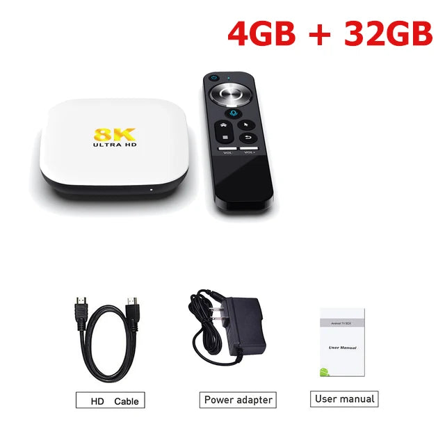 H96 MAX M2 Android 13 1000M Smart TV Box RK3528 4G 64GB 32GB 4K 8K 2.4G & 5G Wifi6 BT AV1 3D Google Voice Media Player Set Top B