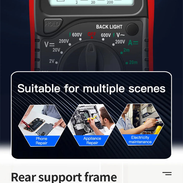 ANENG AN8205C Digital Tester AC/DC Ammeter Multimeter Volt Ohm Multimetro Meter With Thermocouple LCD Backlight Portable Tools
