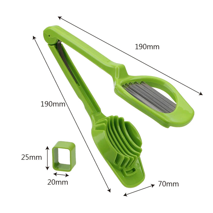 HILIFE Stainless Steel Egg Slicer Egg Split Device Multifunction Slicing Mould Handheld Mushroom Kiwi Divider Tomato Cutter