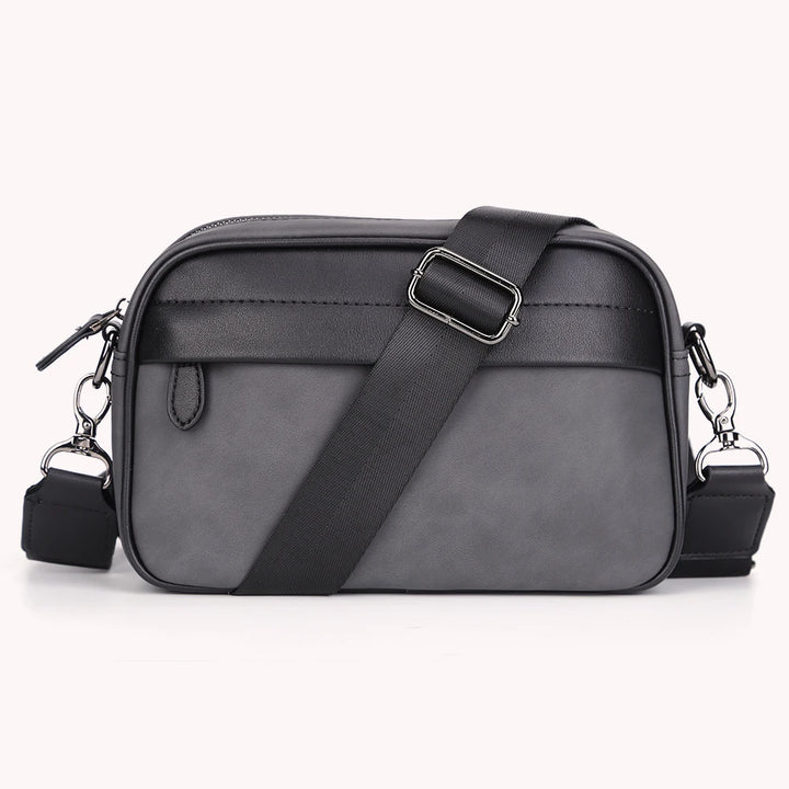 Men Shoulder Bag Leather Casual Business Messenger Bag Men Fashion Shoulder Crossbody Bag Small Square Plaid Designer Sling Bags