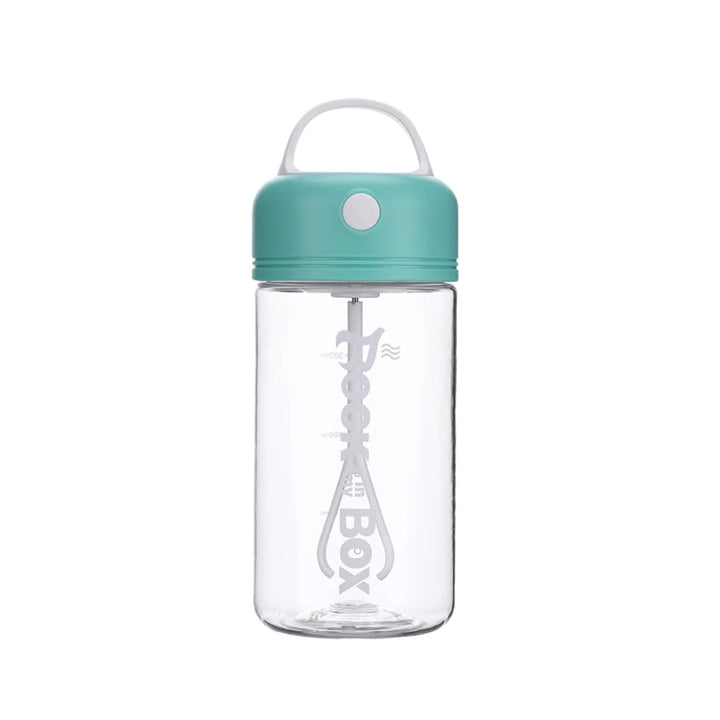 Shake Bottle Leak-proof 380ML Stirring Cup Plastic Automatic Shaker Battery Operated Button Control Drink Mixer Green