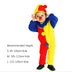 Sydanne Kids Carnival Clown Circus Cosplay Costumes Halloween Children Boys Girls Baby Birthday Halloween Party Jumpsuit Hat