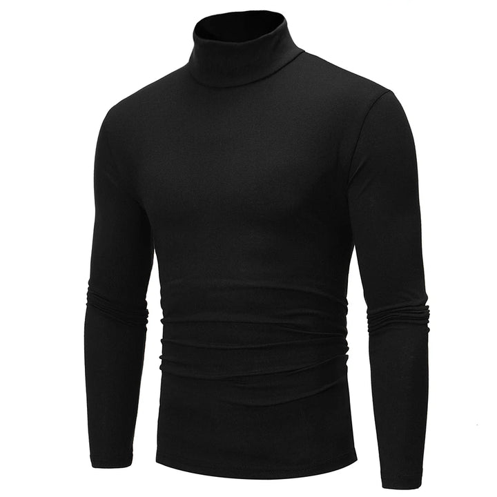 Thermal Underwear Tops Men Winter Clothes Thermal Shirt Autumn Men's Winter Tights High Neck Thin Slim Fit Long Sleeve T-shirt