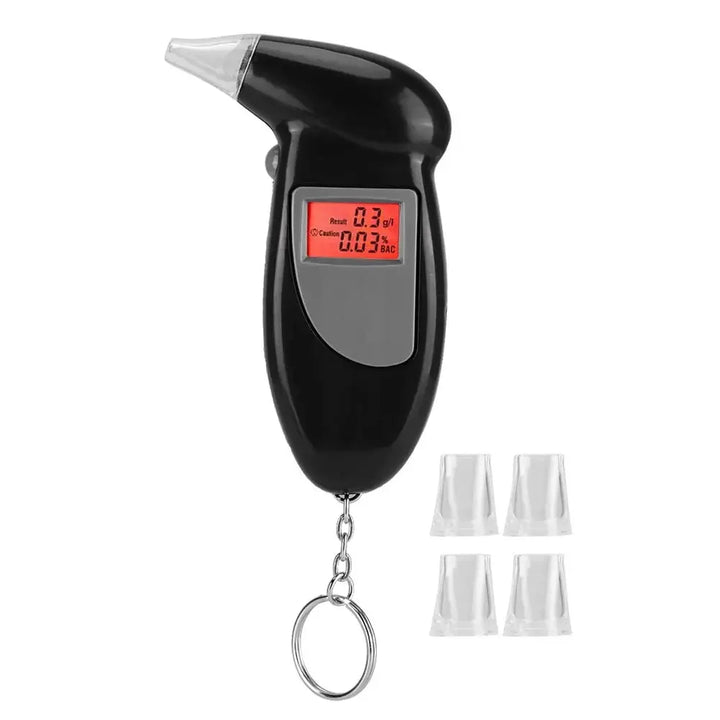 New 2024 Birds Beak Vehicle Breathalyzer Blowing Digital Display Detector For Vehicle Portable Drink-driving Breathalyzer