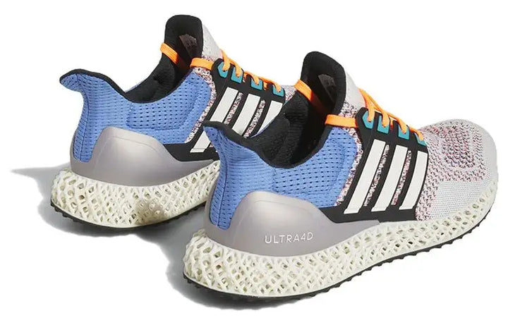 adidas Ultra 4D Chalk Blue Fusion Orange Sneakers shoes HP9735