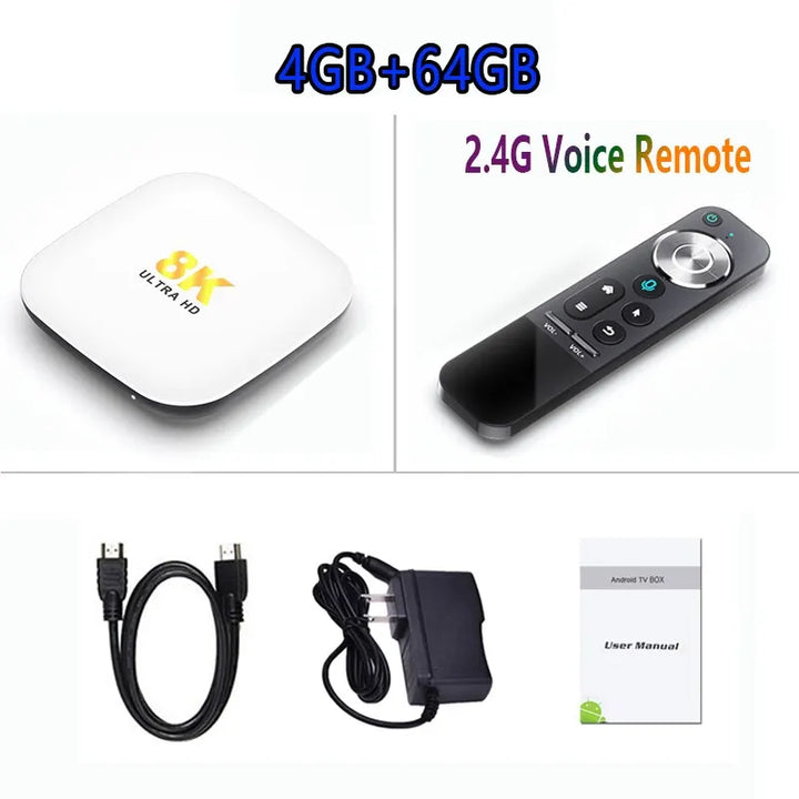 Android TV Box H96MAX M2 Android 13.0 RK3528 4GB RAM 64GB ROM Support Wifi6 BT5.0 8K Video Set Top TV Box