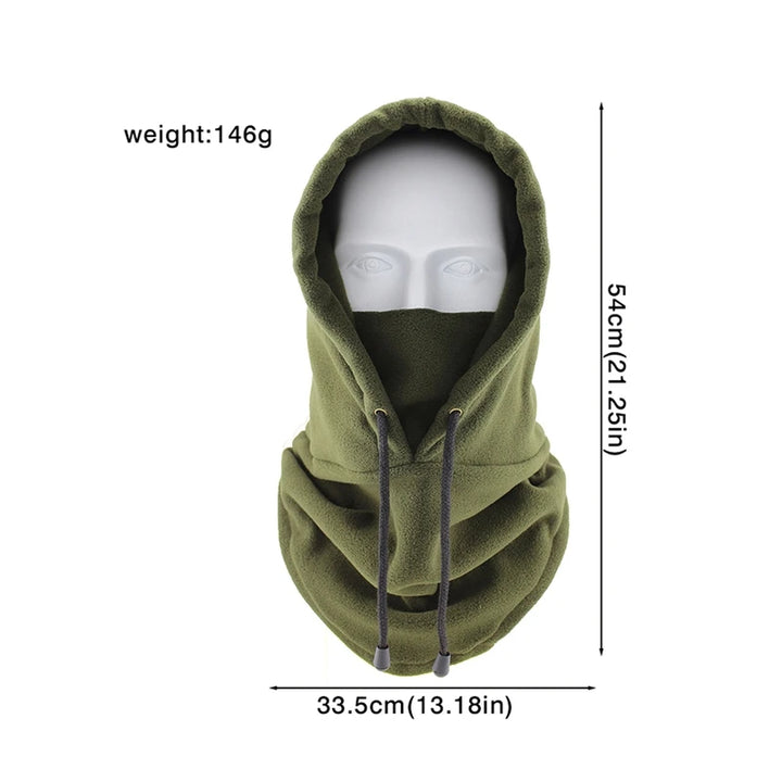 Winter Thermal Neck Warmer Outdoor Fleece Balaclava Scarf Skiing Face Mask Snood Hood Hat Windproof Keep Warm Cycling Cap New