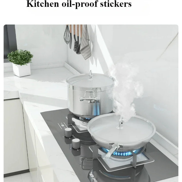 Stickers waterproof and oil-proof kitchen self-adhesive furniture desktop stove imitation marble cabinets