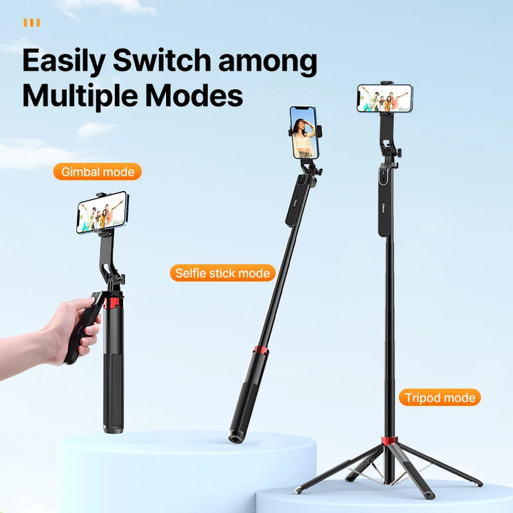 Ulanzi MA09 Smartphone Tripod Bluetooth Selfie Stick Desktop Tripod  for iPhone 12 13 14 GoPro Card Camera Live Streaming Video