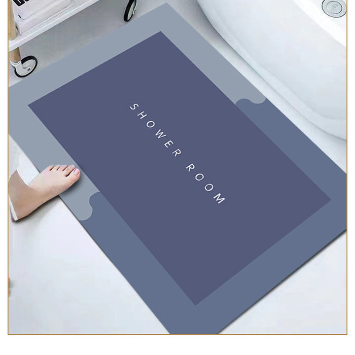 Super Absorbent Non-slip Bathroom Mat Toilet Anti-skid Bathtub Foot Mat Kitchen Living Room Floor Mat Home Decor