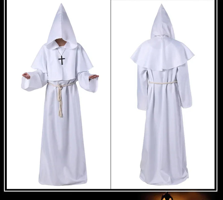 New Halloween Men Medieval Monk Robes Monk Costumes Wizard Costumes Priest Costumes Cosplay Costumes