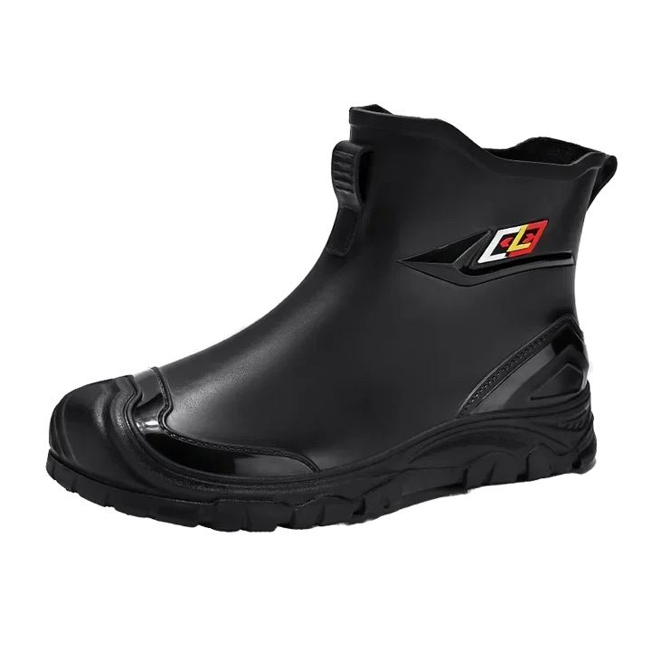 Men's Waterproof Rain Bootssingle Shoes Wear-resistant Mid-tube Rain Boots=Buataisí Báistí Na Bhfear=botas De Lluvia Para Hombre