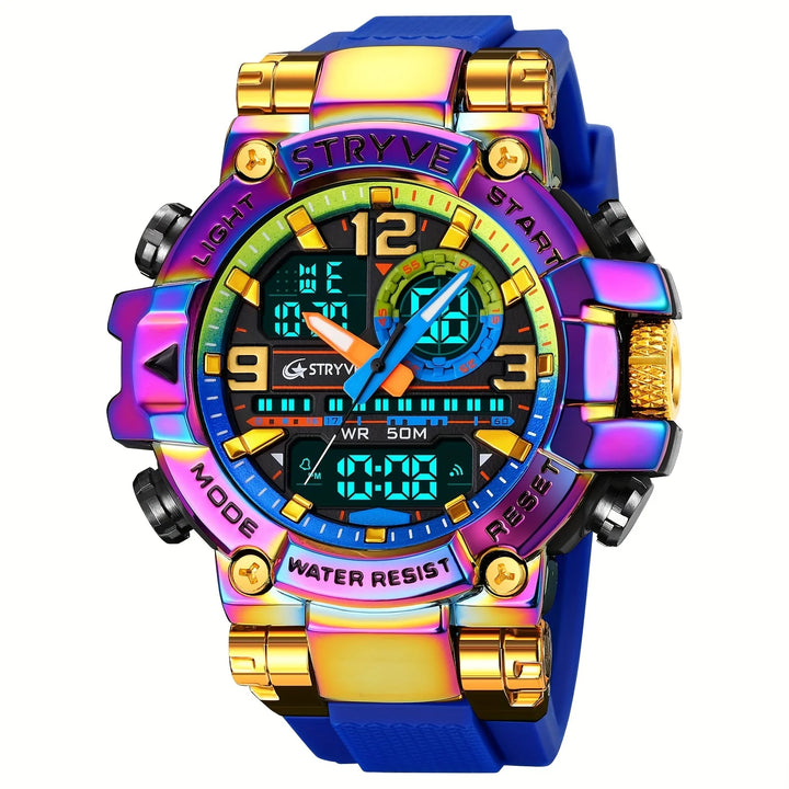 Sports Colorful Luminous Electronic Waterproof Watch Multifunctional Middle School Students' Watch