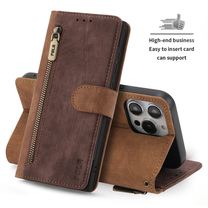 PocoF6 X6 5G 2024 Zipper Wallet Case For Xiaomi Poco F6 RFID Block Leather Flip Book Cover For Poco X6 M6 F6 Pro X 6 C65 Funda